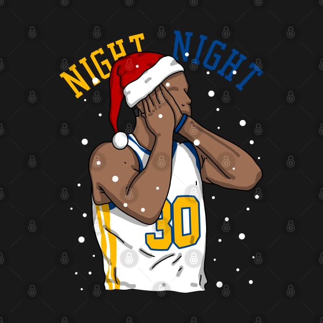 Steph Curry Christmas Night Night by mia_me