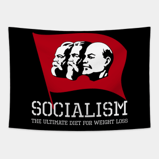 Funny Political Anti Socialist SJW Triggering Weight Loss Tapestry