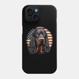 Patriotic Gordon Setter Phone Case