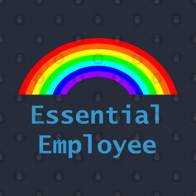 Blue Essential Employee Meme Rainbow by ellenhenryart