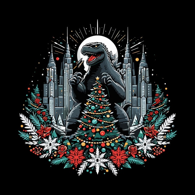 Godzilla - xmas by Rizstor