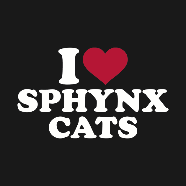 I love Sphynx Cat by Designzz