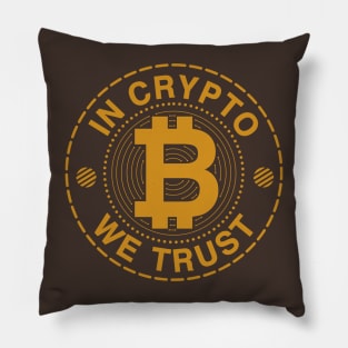 In Crypto We Trust Pillow