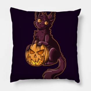 Pumpkin cat Pillow