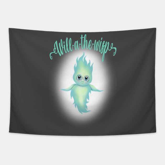 Will-a-the-wisp Tapestry by Manxcraft