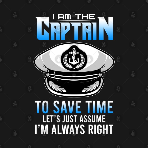 I am The Captain Of This Boat Funny Boating Gifts Sailing by Proficient Tees