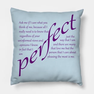 Perfect tee 1 Pillow