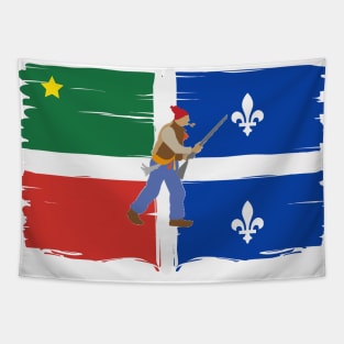 Drapeau patriote Quebecois Tapestry