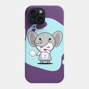 Cute Elephant Character Phone Case
