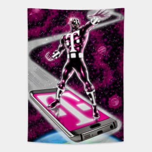 CELLPHONE SUPERHERO Tapestry