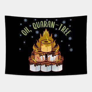 Quarantine Christmas 2020 Toilet Paper Quaran-Tree Tapestry