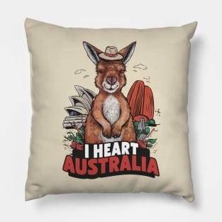 i heart australia Pillow