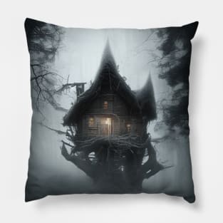 Whispering Hut in the Darkwood Pillow