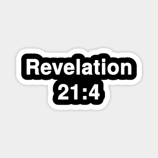 Revelation 21:4  Title Typography Magnet