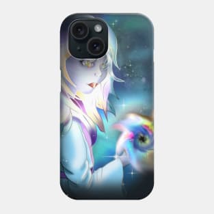 spiral galaxy sorcerer girl Phone Case