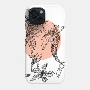 Koi Fish Hand Drawn Phone Case