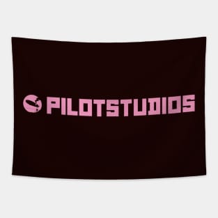 Pilot Studios Logo Pink Tapestry