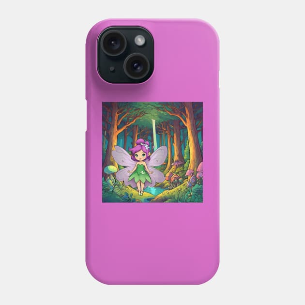 Fairy in the Forest Phone Case by Pastoress Smith