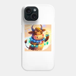 Cute Ox Drawing Phone Case