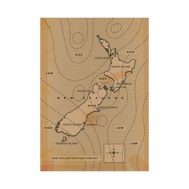 New Zealand weather map by nickemporium1