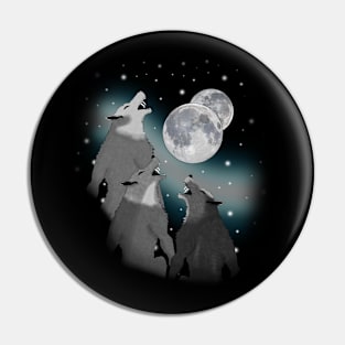 Three Werewolves Moons Pin