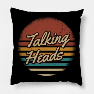 Talking Heads Retro Style Pillow