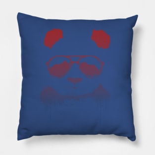 panda wearing glasses 2 Pillow