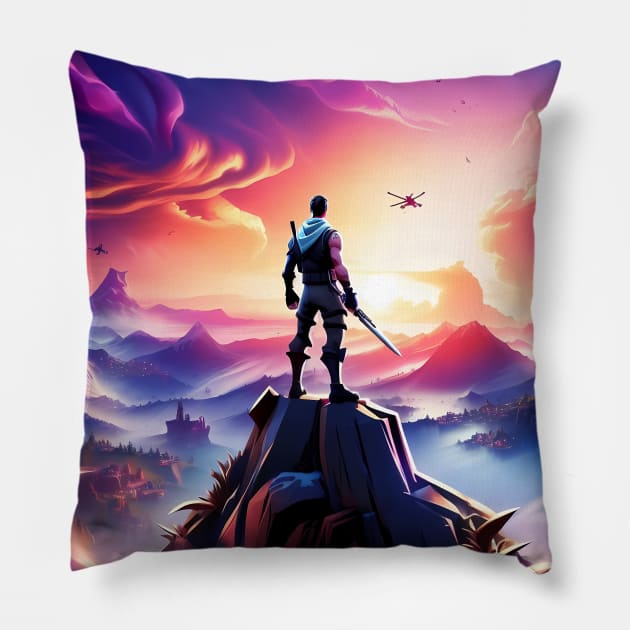 Fortnite Pillow by San Creative