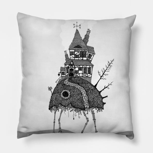 Moving House Pillow by djrbennett