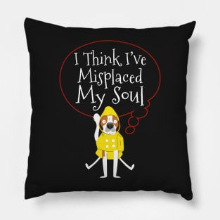 Funny Cartoon Dog – Stupid Crazy Weird Quirky Sayings Quotes Pillow