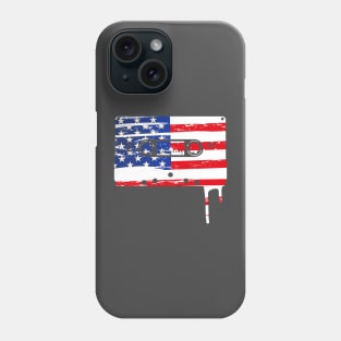 Vintage casette tape with US Flag Phone Case