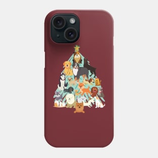 Dog Christmas Tree Phone Case