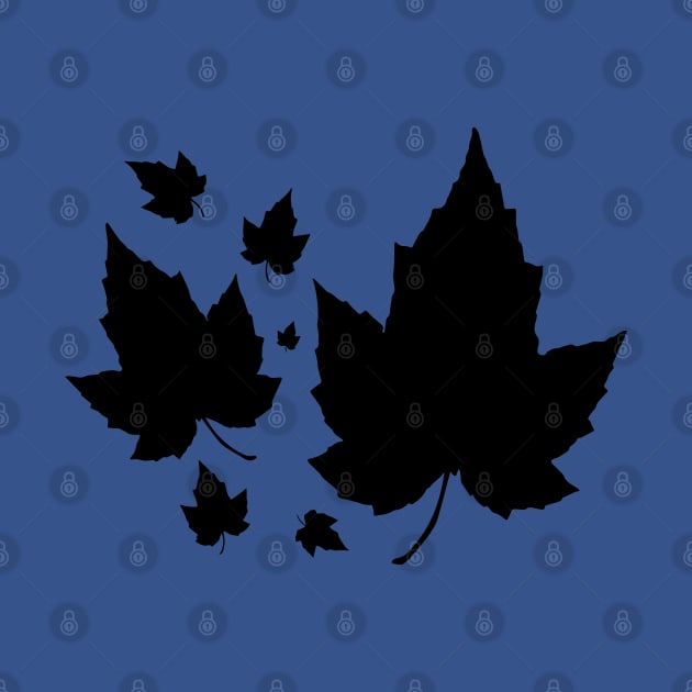 Beautiful Maple leaves silhouettes by DiegoCarvalho