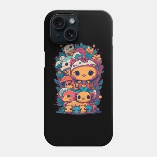 Kawaii Dreams - Where Cute Characters Roam Phone Case