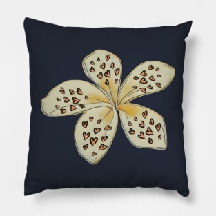 Frangi bloom with hearts Pillow