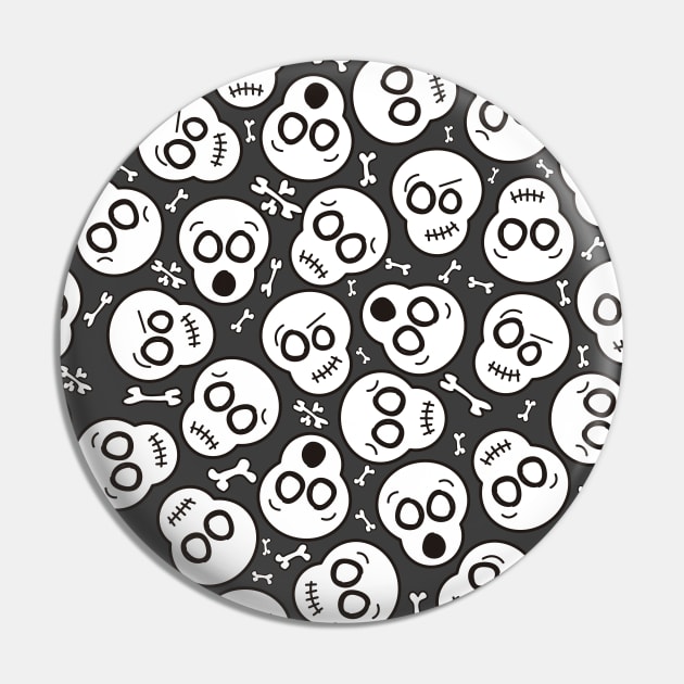 Funny Skulls Pin by jeshiolip