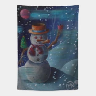 Snowman Tapestry