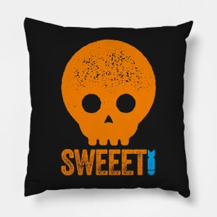 SWEEET! TOTALLY AWESOME SKULL MOTIF Pillow