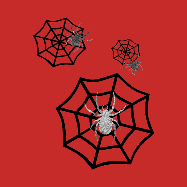 CREEPY Happy Halloween Spider Webs by SartorisArt1