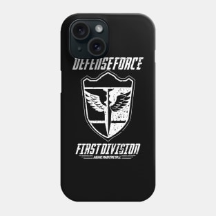 KAIJU No 8: DEFENSE FORCE FIRST DIVISION (WHITE/GRUNGE) Phone Case