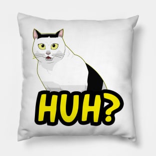 HUH? Cat Meme Pillow