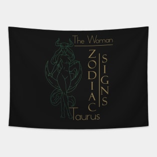 The woman Taurus Tapestry