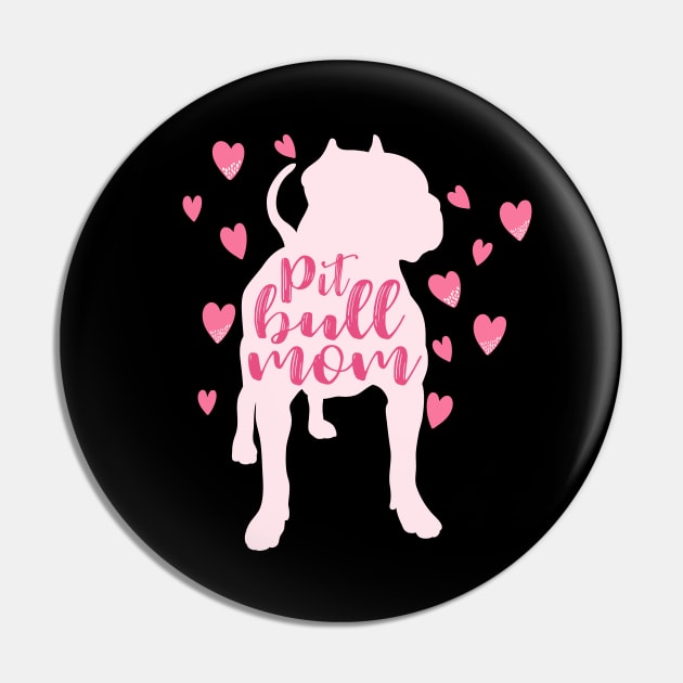 Pitbull Mom Pin by PrettyPittieShop