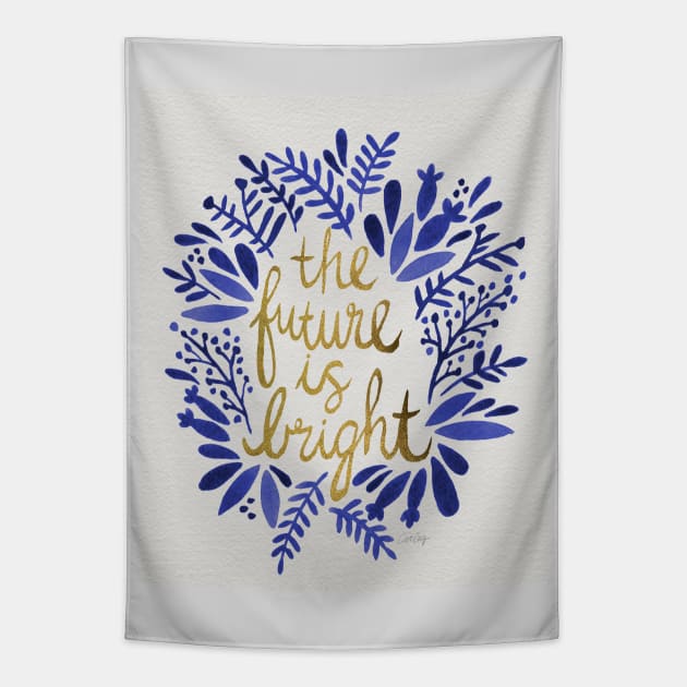 bright future gold Tapestry by CatCoq