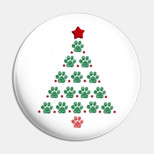 Tree with paw prints Pin