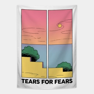 Tears For Fears • Retro Style Aesthetic Design Tapestry