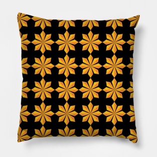 Yellow Crystal flower pattern Pillow