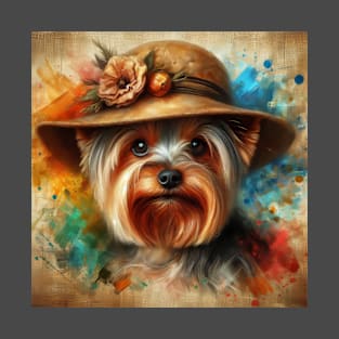 Yorkshire Terrier Art T-Shirt