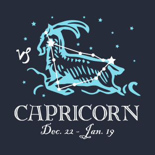 Capricorn the Sea Goat Constellation T-Shirt
