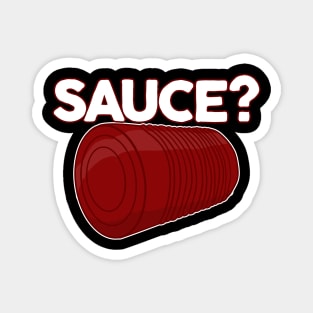 Thanksgiving Sauce? Solid Unsliced Canned Cranberry Sauce Magnet